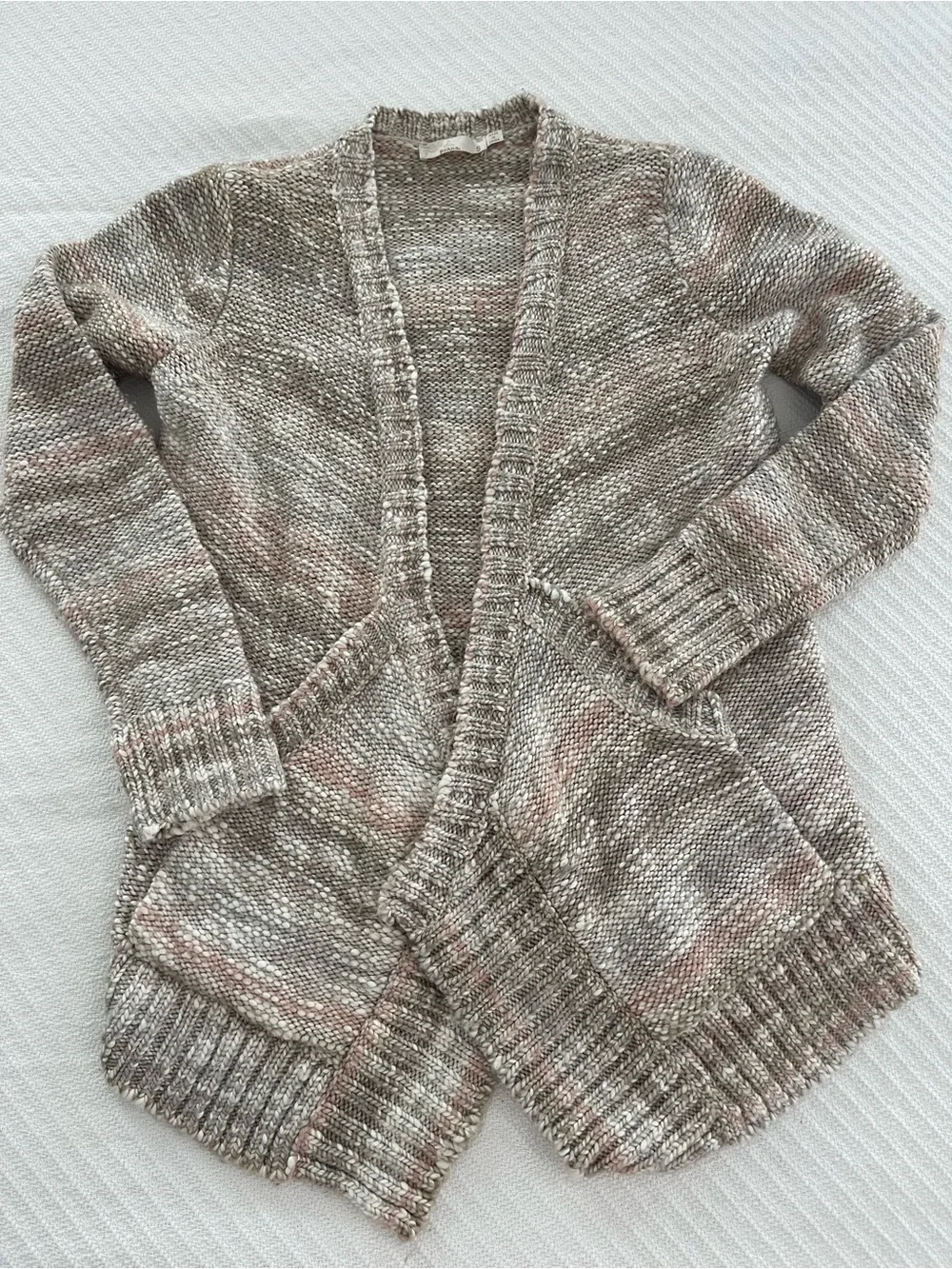prAna Knit Cardigan Sweater Neutral Indie Gorpcore Cozy Earthy Athleisure Casual